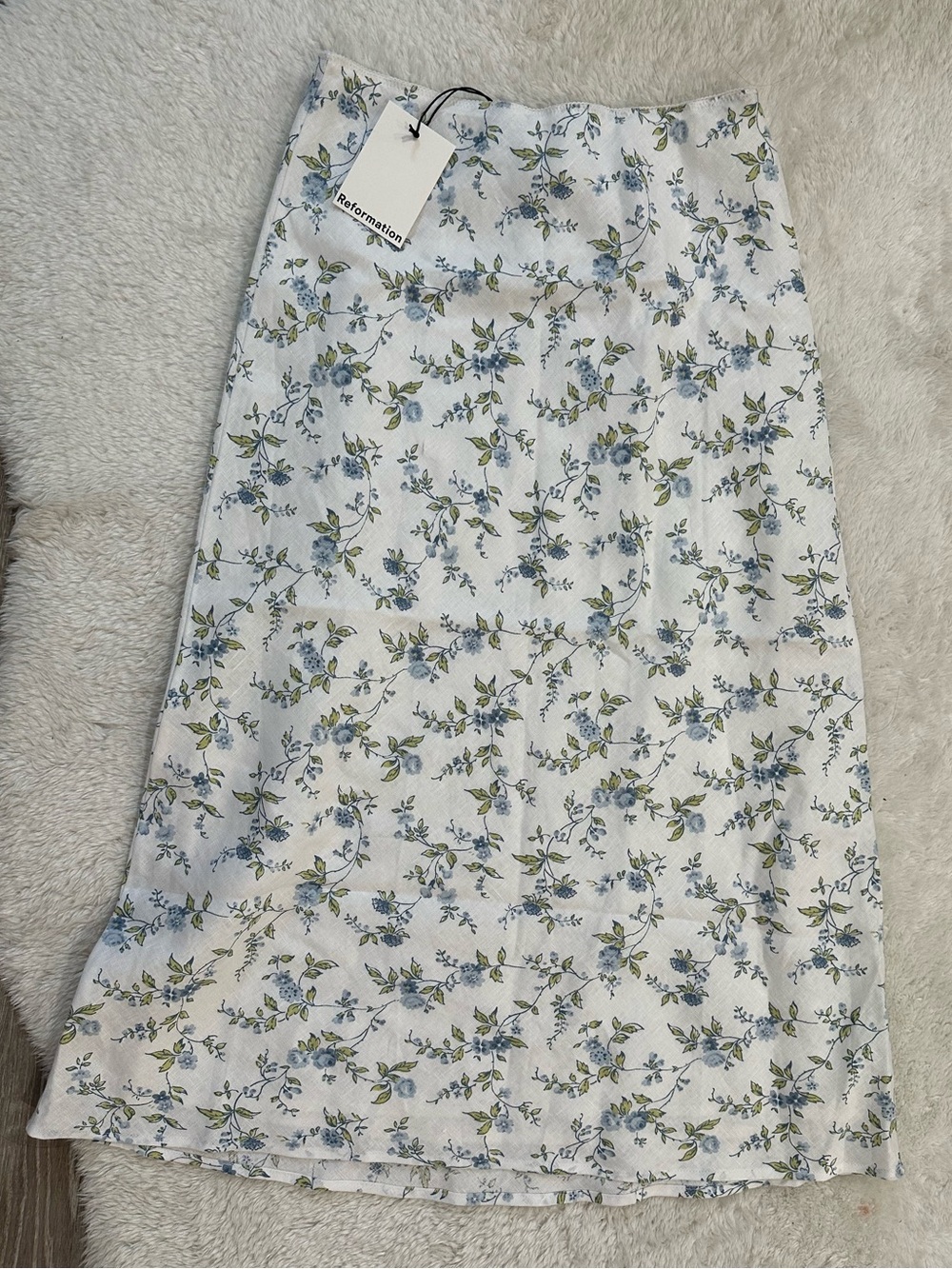 Reformation Layla Linen Skirt - Nostalgia